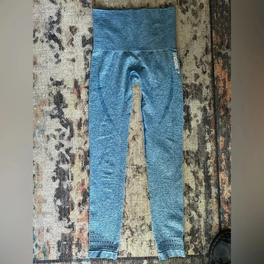 Gymshark NWOT seamless leggings blue size small